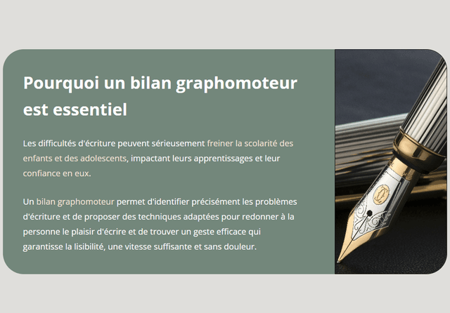 Bilan Graphomoteur