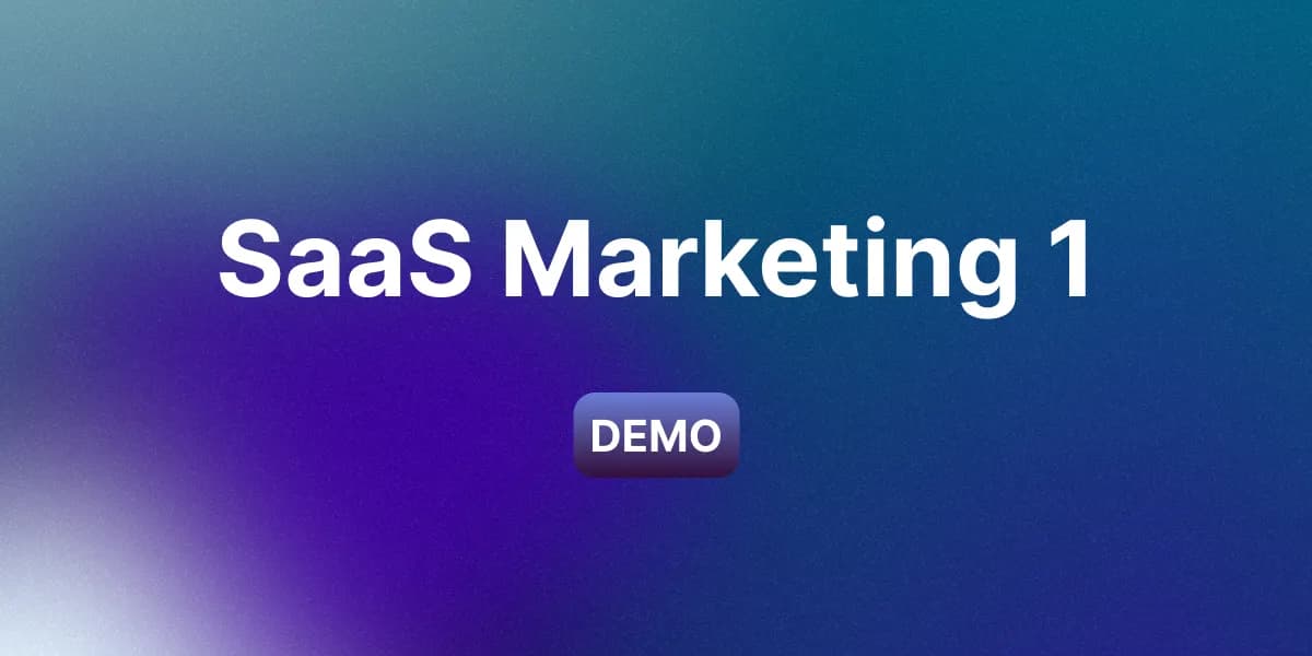 Miniature d'un site de démonstration pour une plateforme SaaS de marketing digital fictive