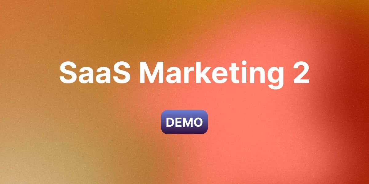 Miniature d'un site de démonstration pour une plateforme SaaS de marketing digital fictive