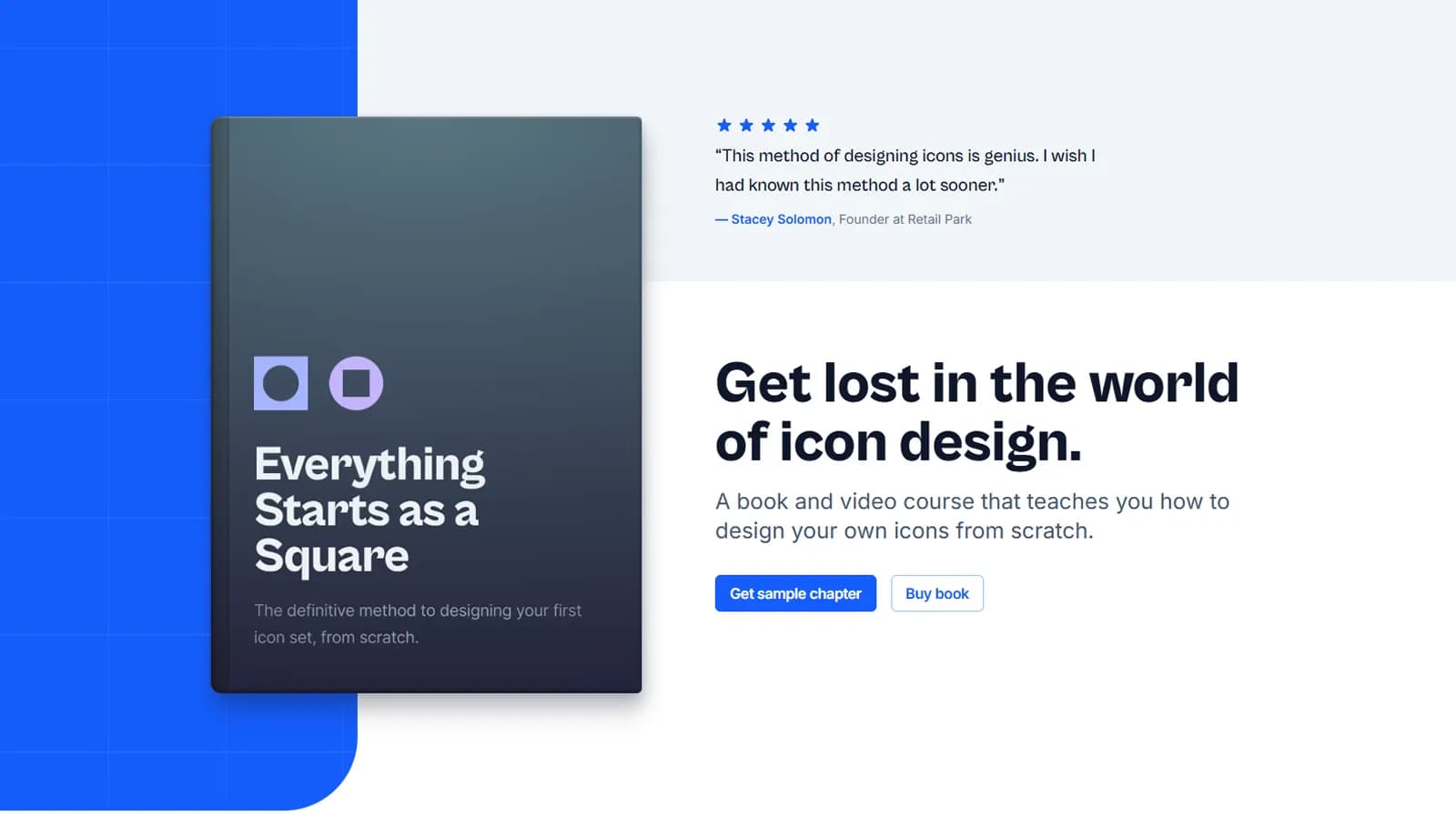 Miniature d'un site d'une landing page pour un e-book