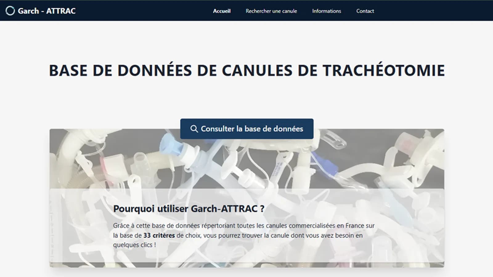 aperçu de l'application Garch Attrac