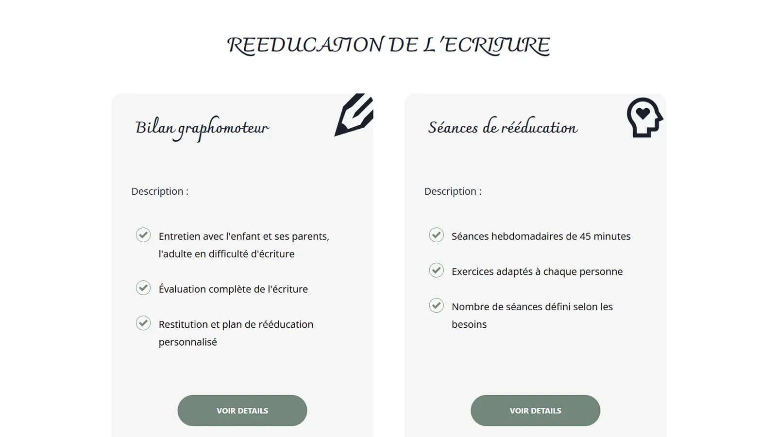 Présentation du bilan graphomoteur et de son déroulé