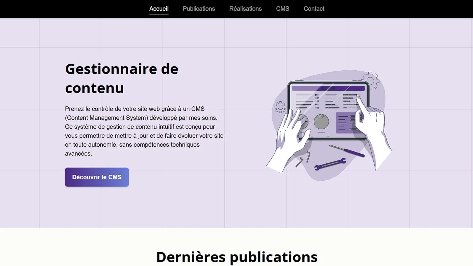 Aperçu des réalisations sur l’ancien site jeanweber.fr