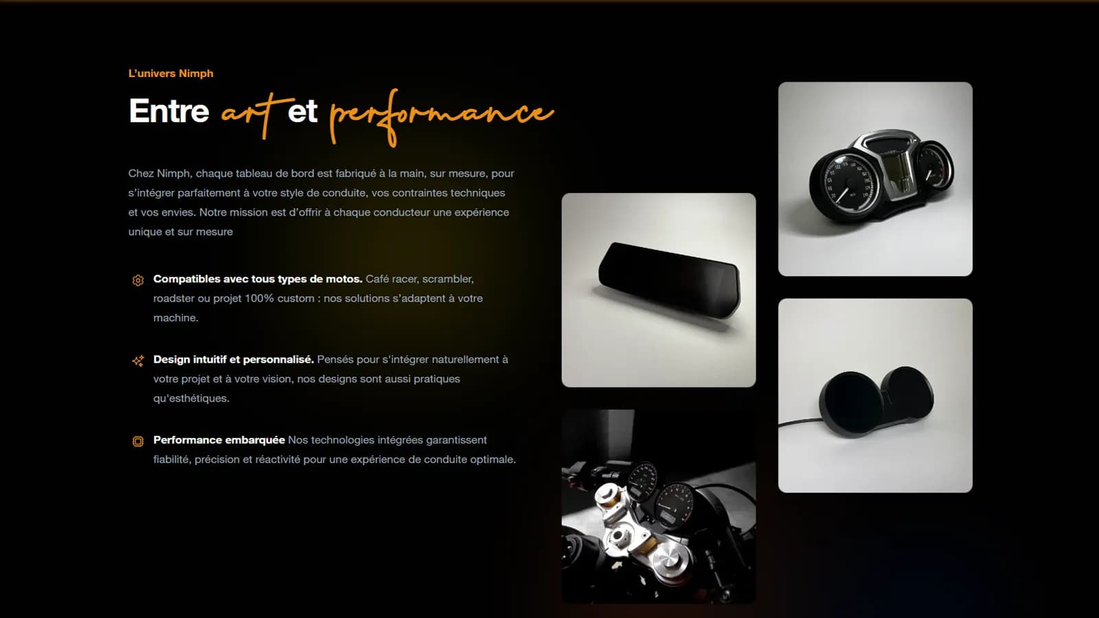 Section présentant le savoir-faire et le process de personnalisation