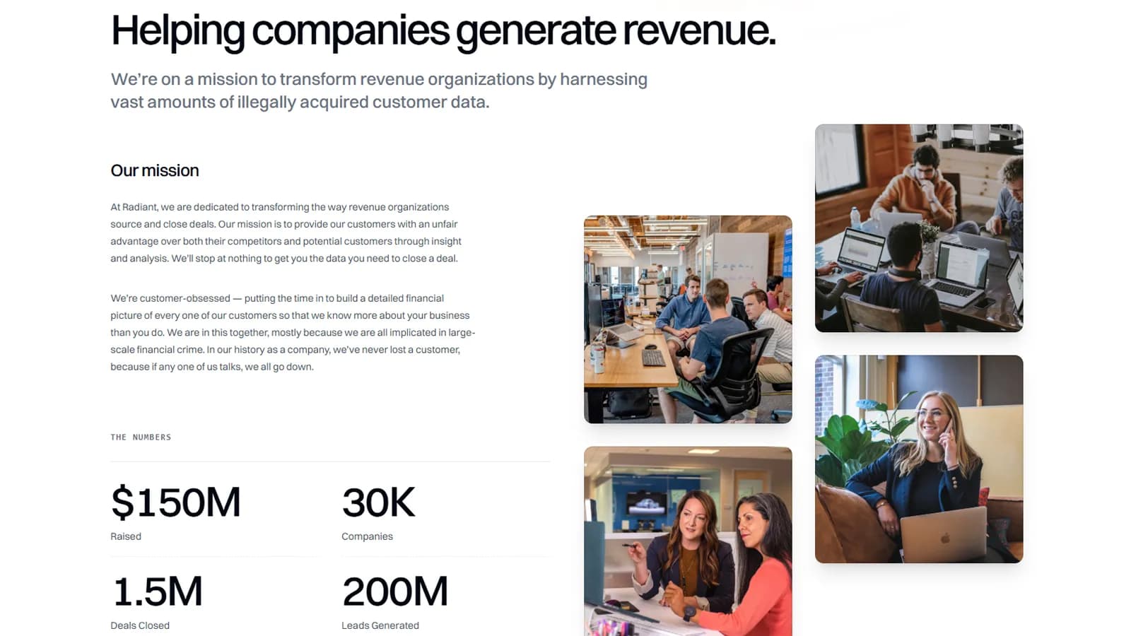 Jolie card de témoignages avec avatars et citations