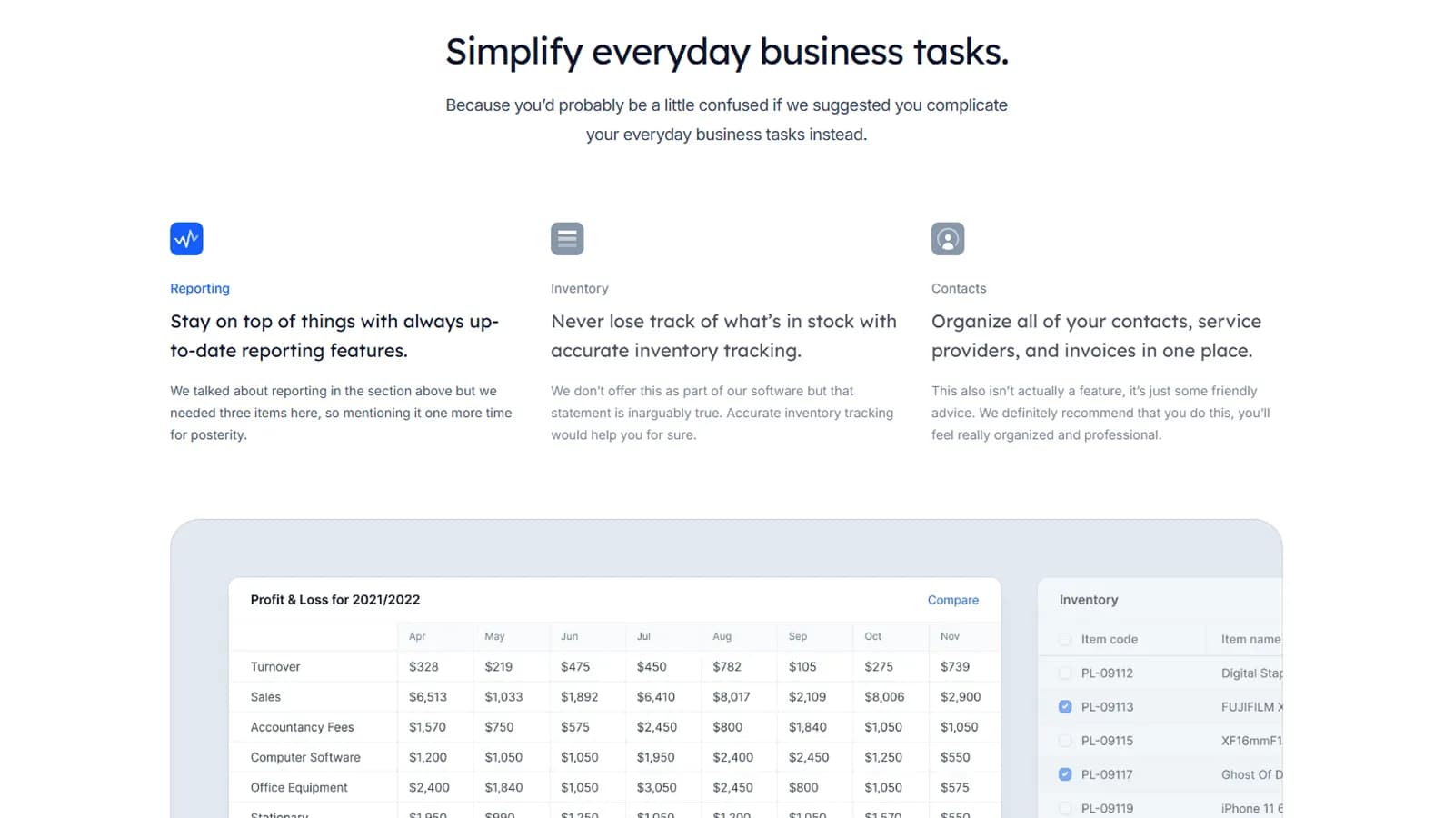 Grille de fonctionnalités et logos clients